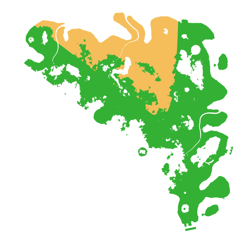 Biome Rust Map: Procedural Map, Size: 4500, Seed: 65656