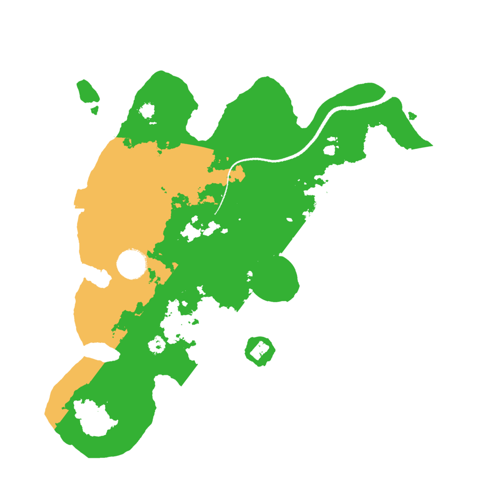 Biome Rust Map: Procedural Map, Size: 3000, Seed: 1319376102