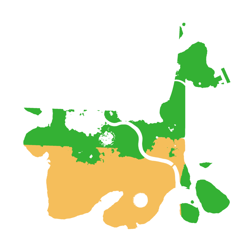 Biome Rust Map: Procedural Map, Size: 3000, Seed: 9987