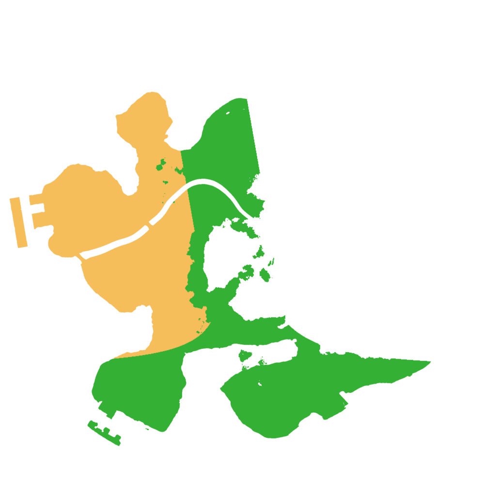 Biome Rust Map: Procedural Map, Size: 2000, Seed: 1250