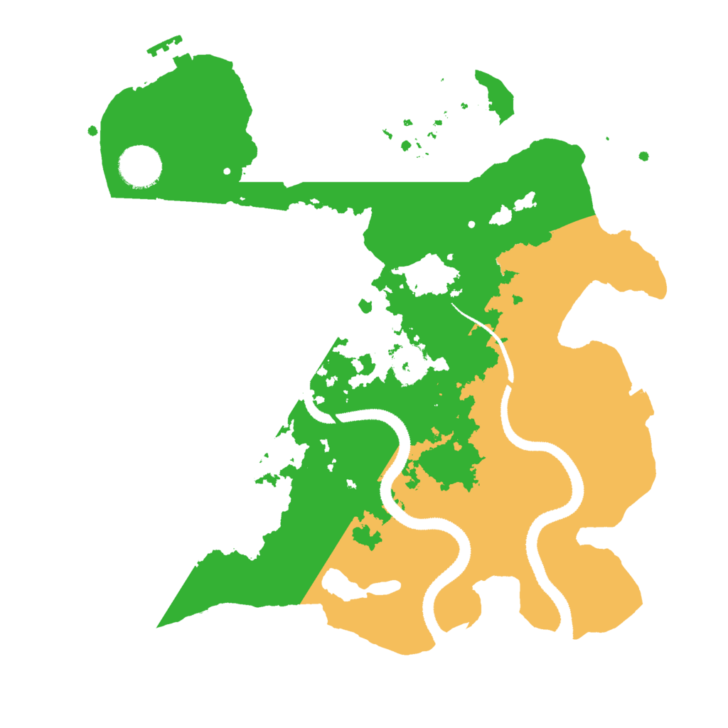 Biome Rust Map: Procedural Map, Size: 3000, Seed: 124365544