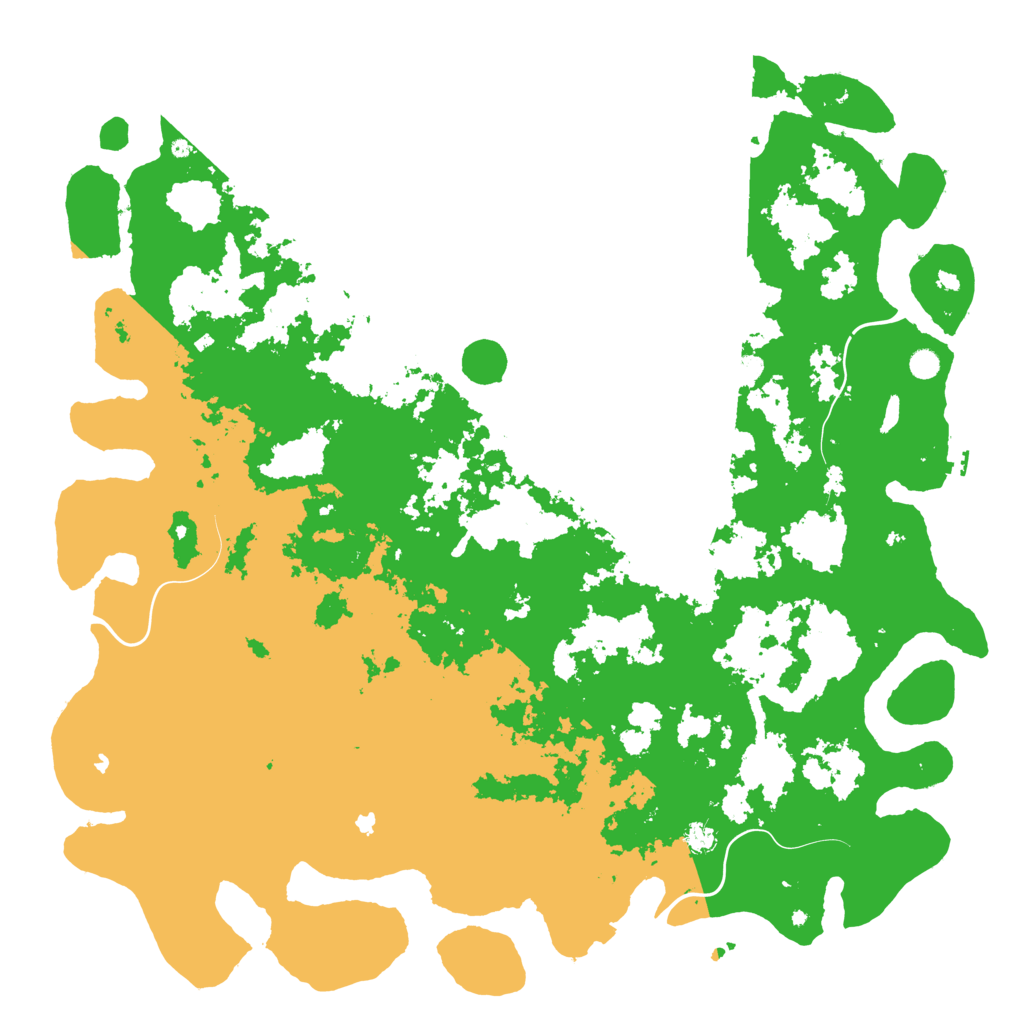 Biome Rust Map: Procedural Map, Size: 6000, Seed: 19766078