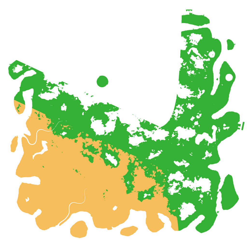 Biome Rust Map: Procedural Map, Size: 6000, Seed: 1410426270