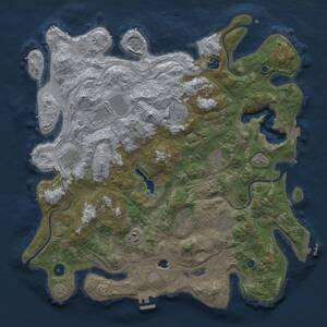 Thumbnail Rust Map: Procedural Map, Size: 4250, Seed: 3341198, 16 Monuments