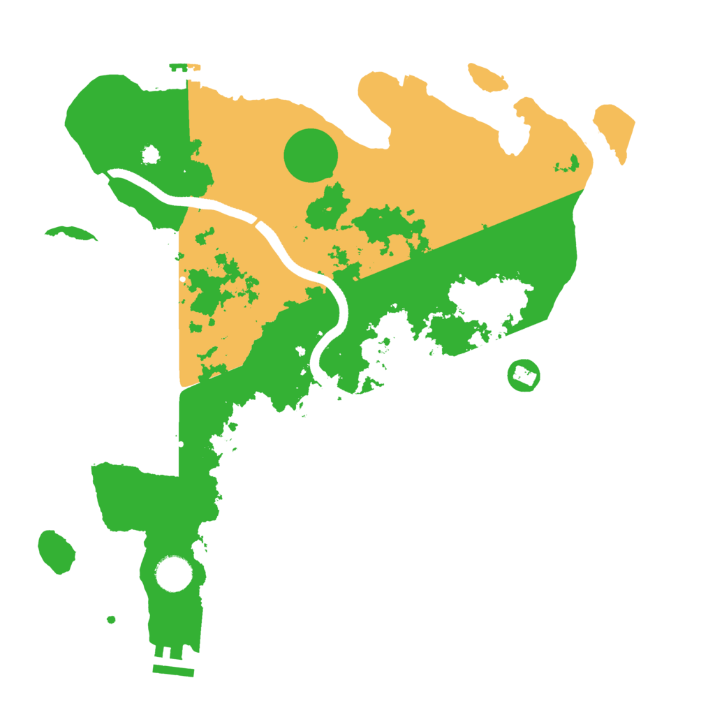 Biome Rust Map: Procedural Map, Size: 3500, Seed: 253234821