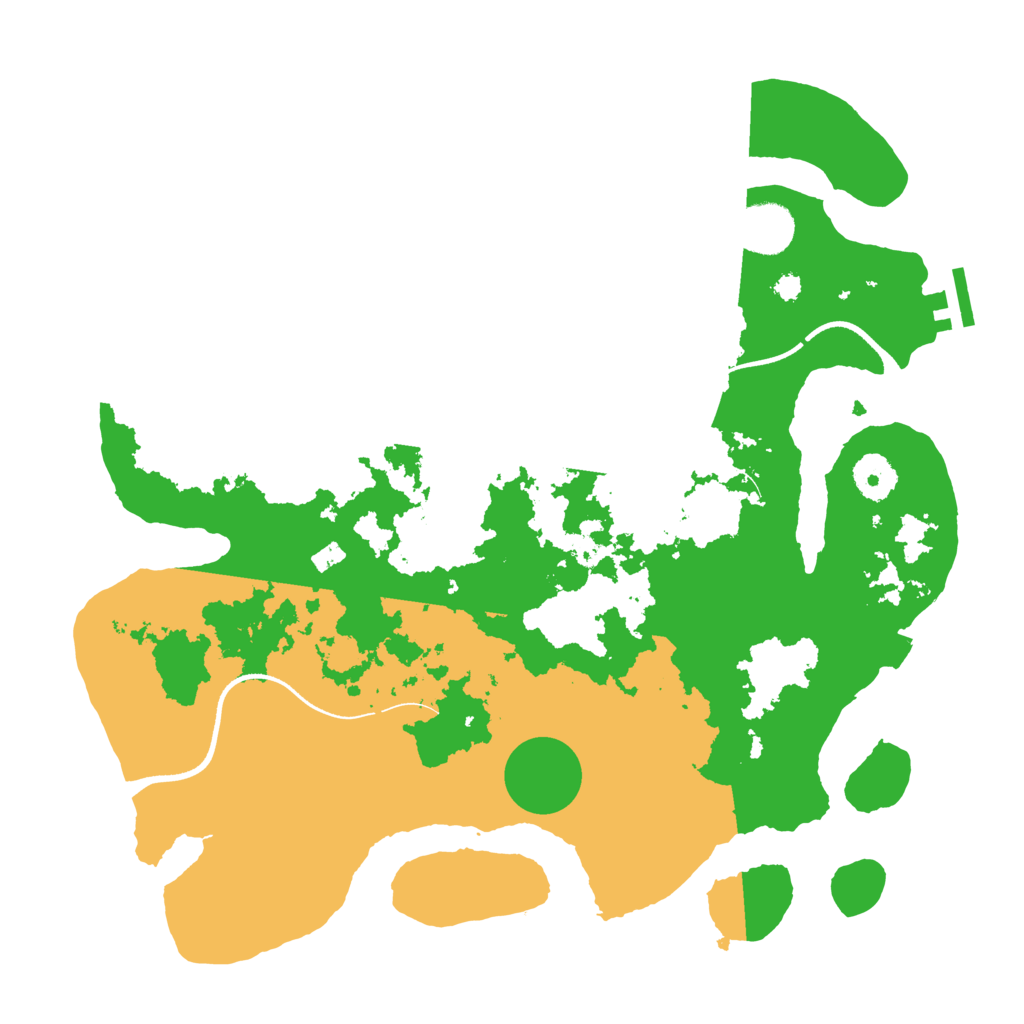 Biome Rust Map: Procedural Map, Size: 3500, Seed: 612868590