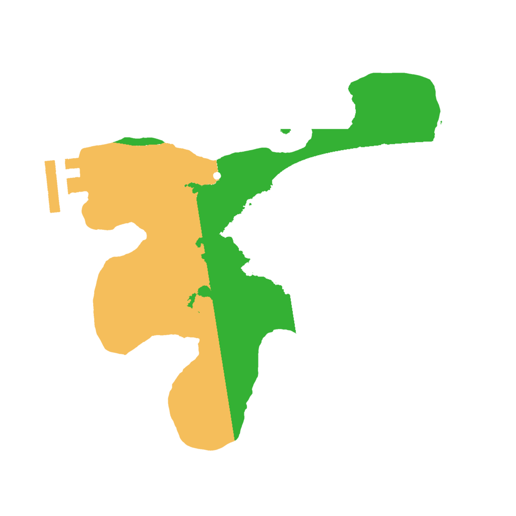 Biome Rust Map: Procedural Map, Size: 2000, Seed: 1246810