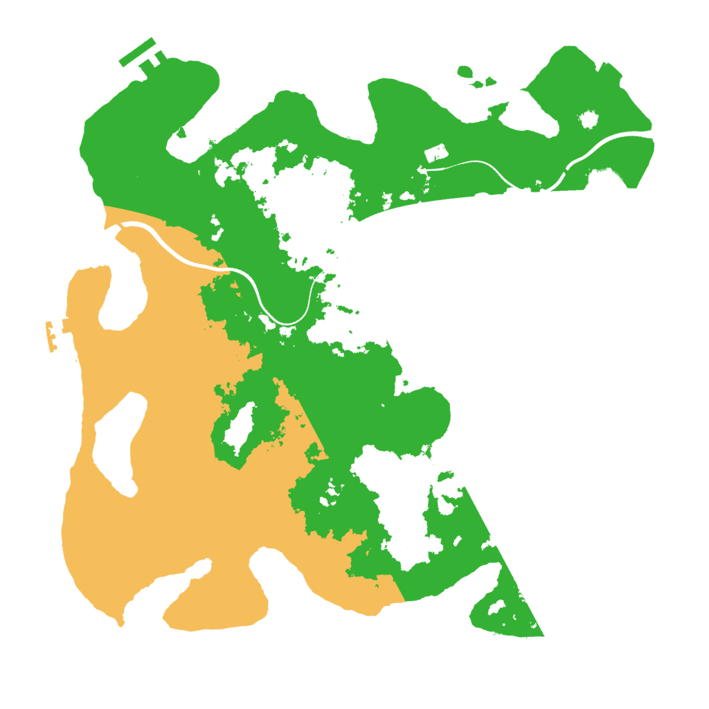 Biome Rust Map: Procedural Map, Size: 3500, Seed: 202412051
