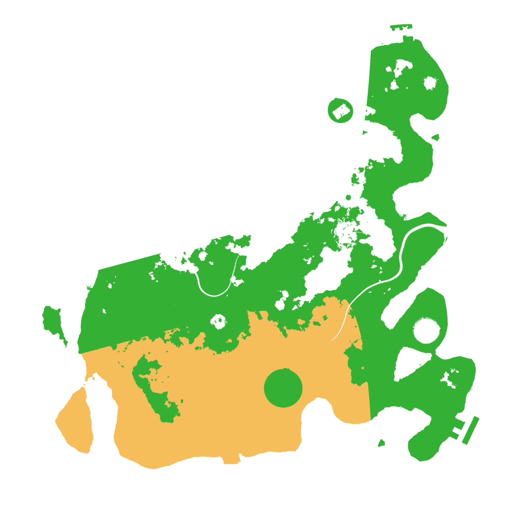 Biome Rust Map: Procedural Map, Size: 3500, Seed: 681141744