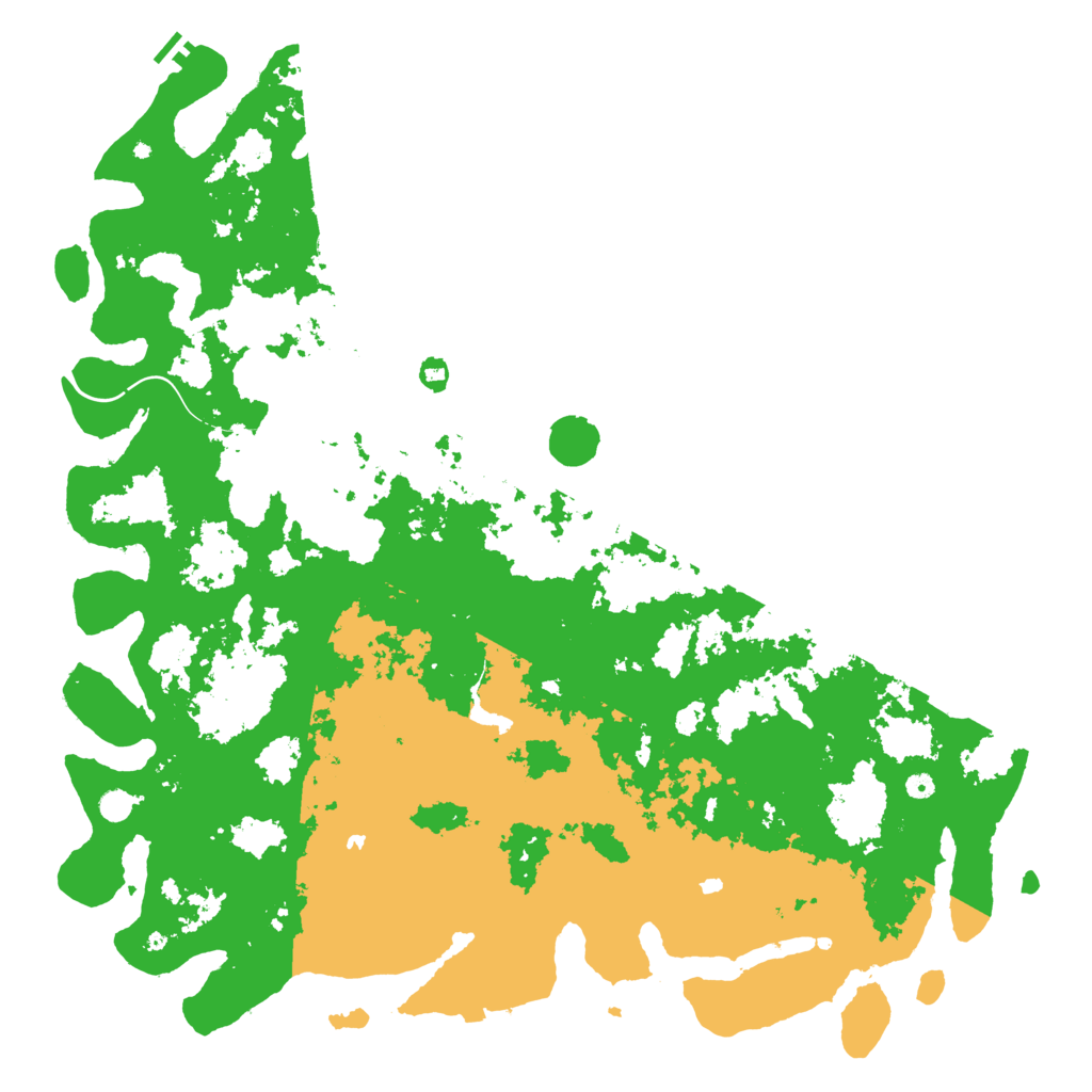 Biome Rust Map: Procedural Map, Size: 6000, Seed: 24392907