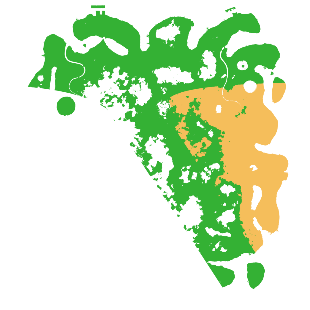 Biome Rust Map: Procedural Map, Size: 4500, Seed: 5759557