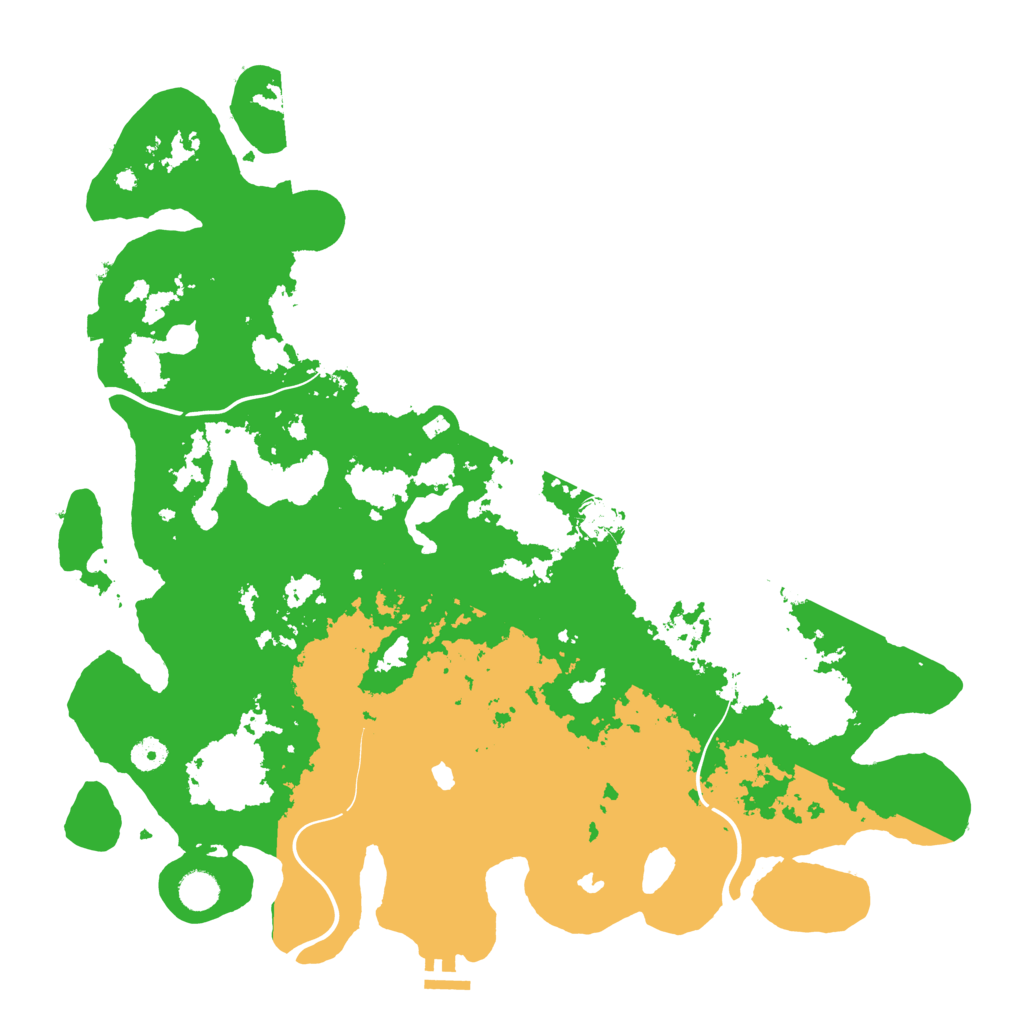 Biome Rust Map: Procedural Map, Size: 4500, Seed: 2045244486