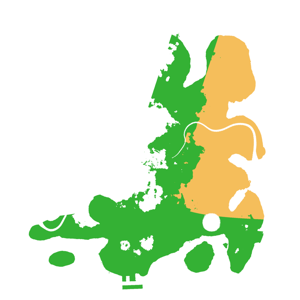 Biome Rust Map: Procedural Map, Size: 3000, Seed: 2987104