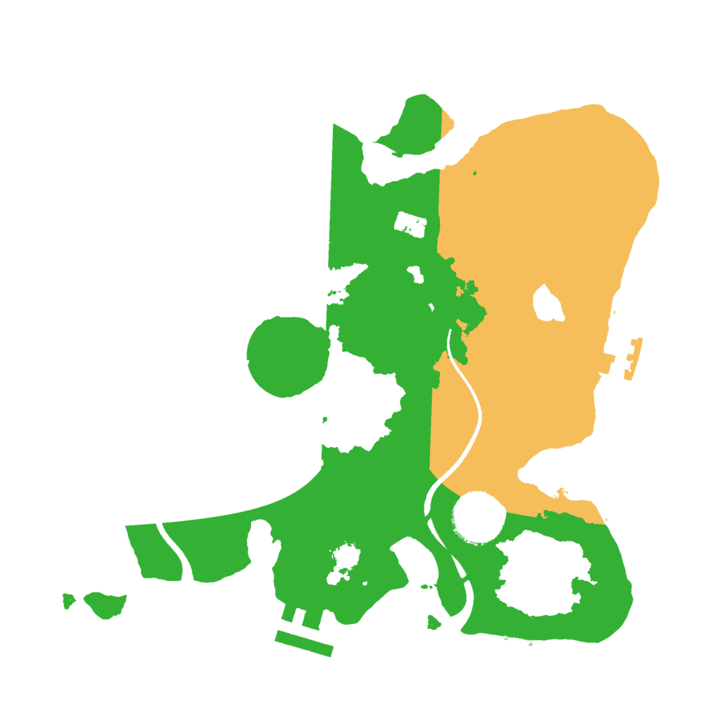 Biome Rust Map: Procedural Map, Size: 2500, Seed: 326060916