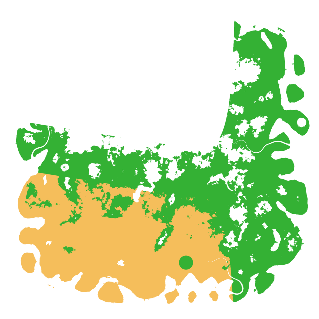 Biome Rust Map: Procedural Map, Size: 6000, Seed: 1815145080