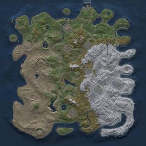 Thumbnail Rust Map: Procedural Map, Size: 4250, Seed: 639362590, 16 Monuments