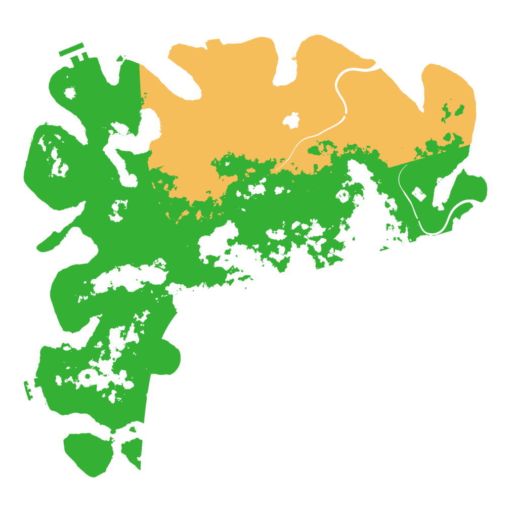 Biome Rust Map: Procedural Map, Size: 4050, Seed: 439454029