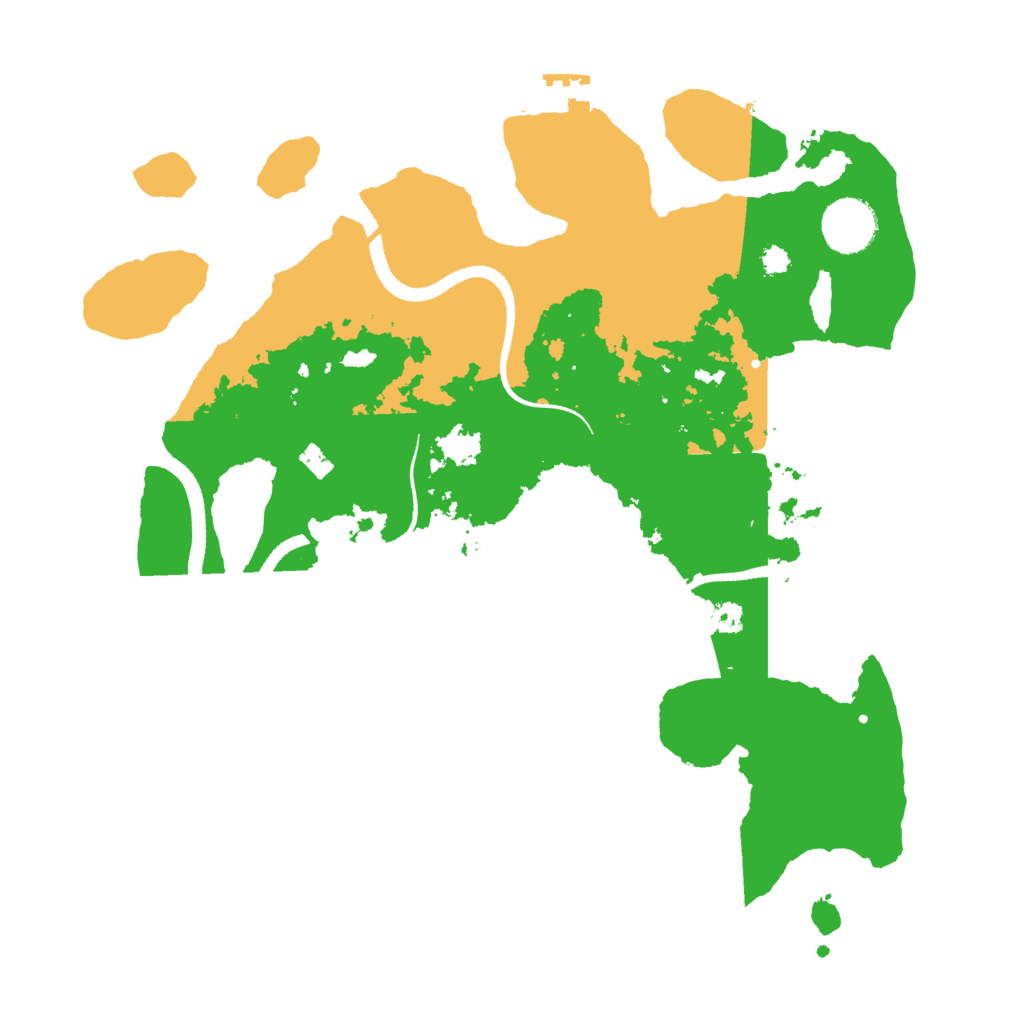 Biome Rust Map: Procedural Map, Size: 3300, Seed: 2010182328