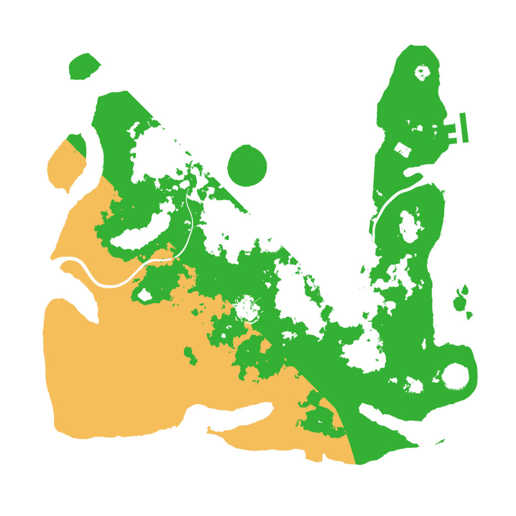 Biome Rust Map: Procedural Map, Size: 3500, Seed: 564675