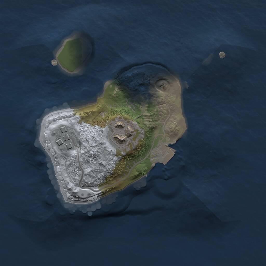 Rust Map: Procedural Map, Size: 1700, Seed: 687544, 3 Monuments