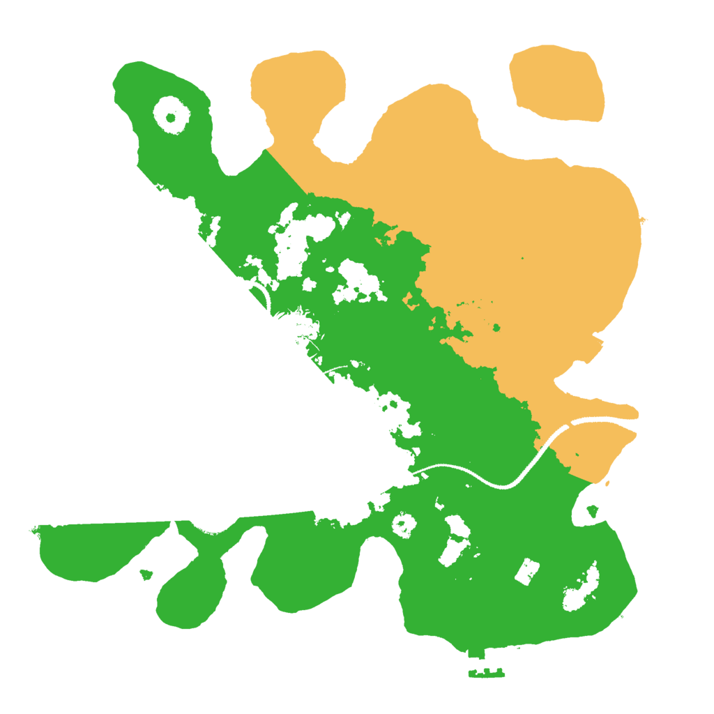 Biome Rust Map: Procedural Map, Size: 3000, Seed: 1363643132
