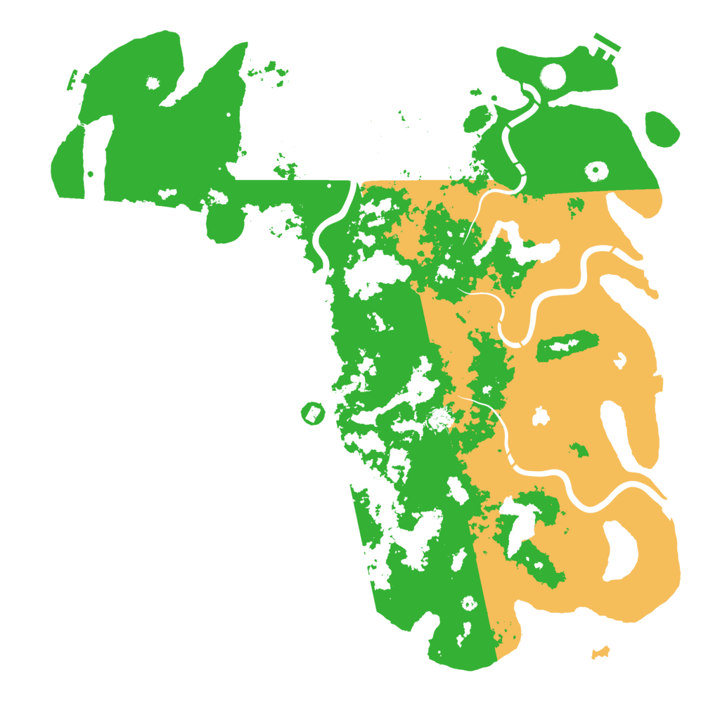 Biome Rust Map: Procedural Map, Size: 5000, Seed: 203851
