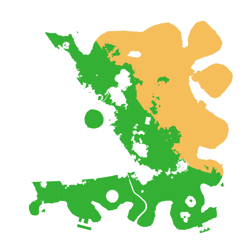 Biome Rust Map: Procedural Map, Size: 3500, Seed: 724752457
