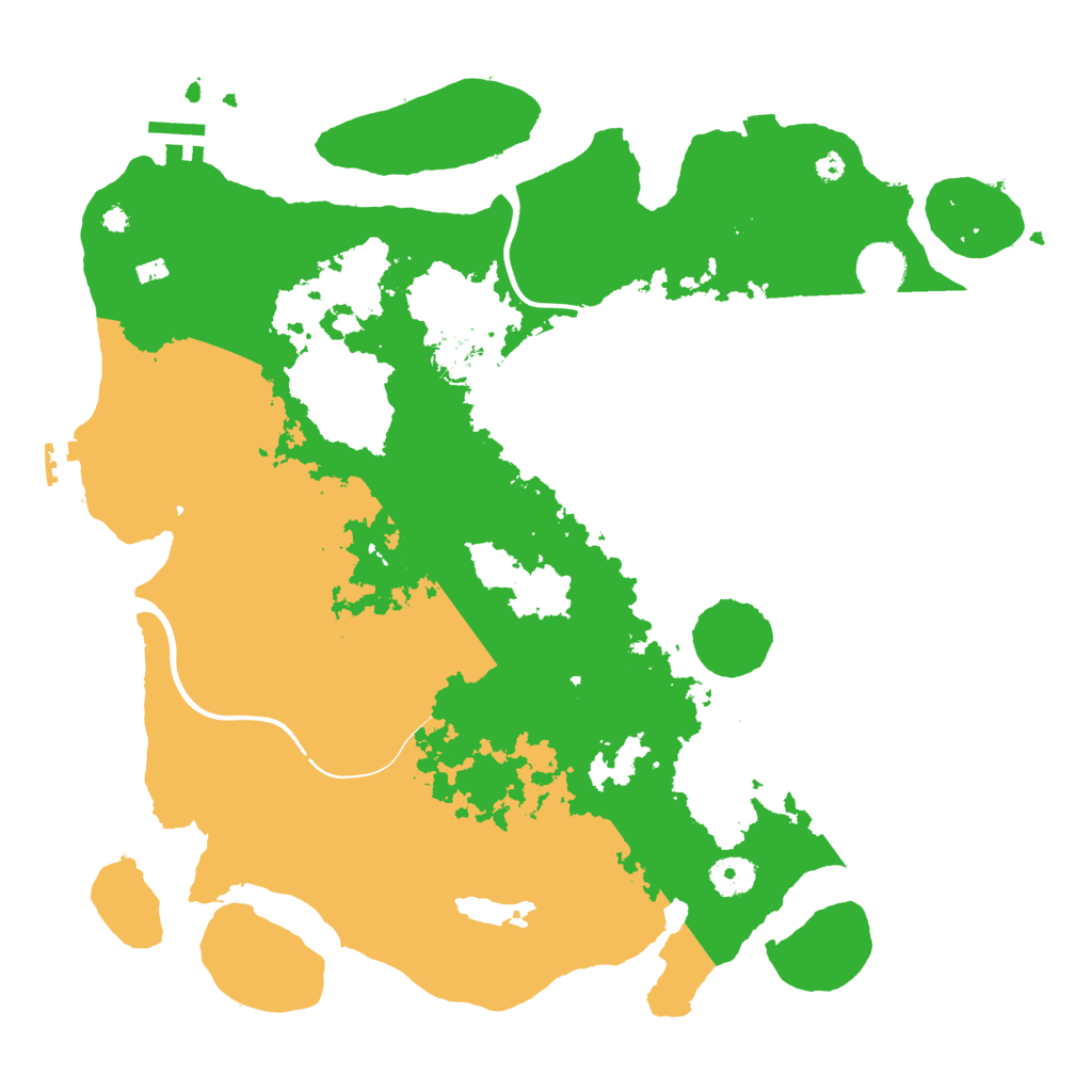 Biome Rust Map: Procedural Map, Size: 3900, Seed: 390