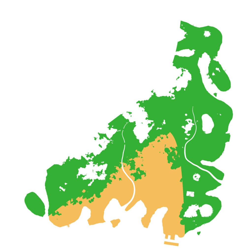 Biome Rust Map: Procedural Map, Size: 3500, Seed: 1659860036