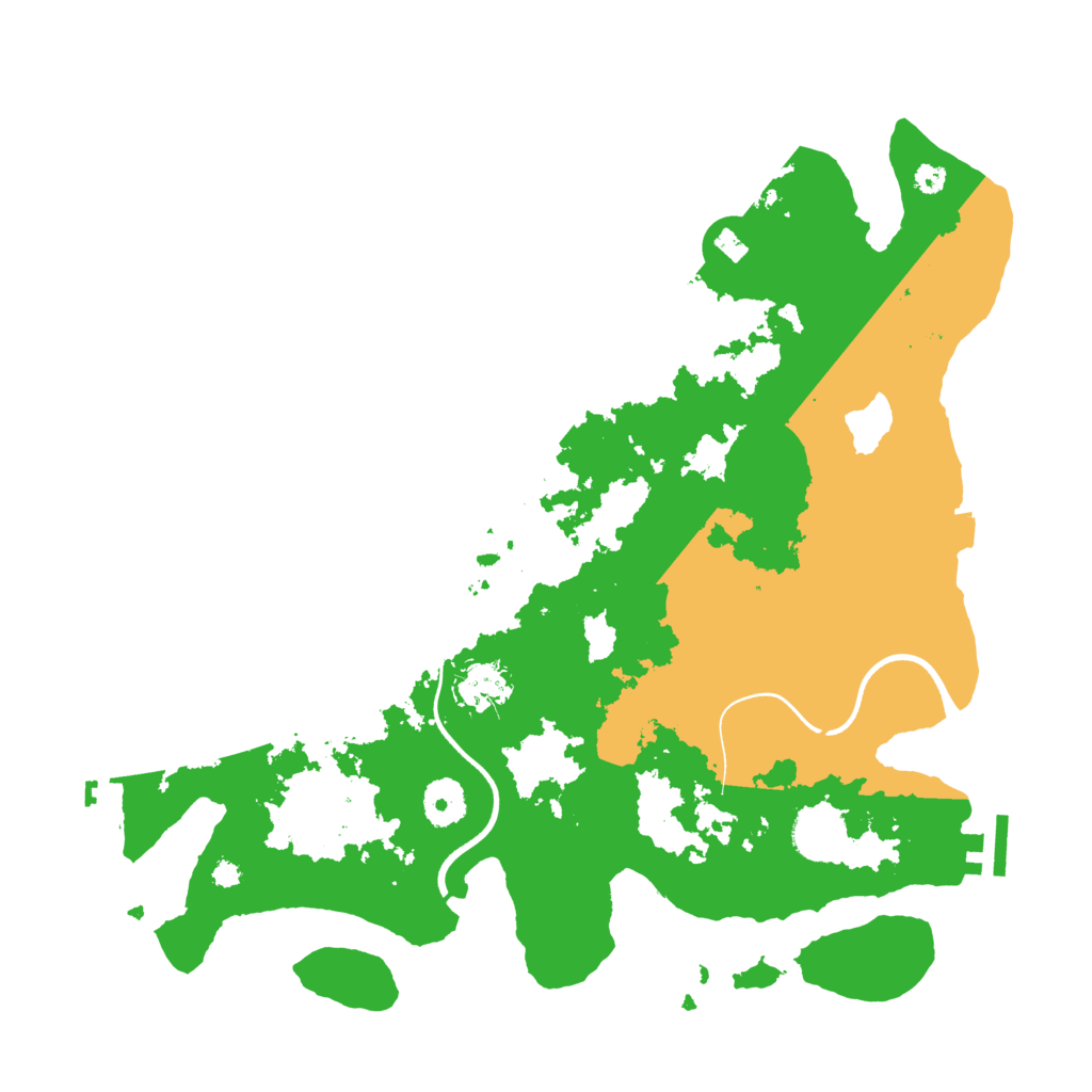 Biome Rust Map: Procedural Map, Size: 3600, Seed: 85