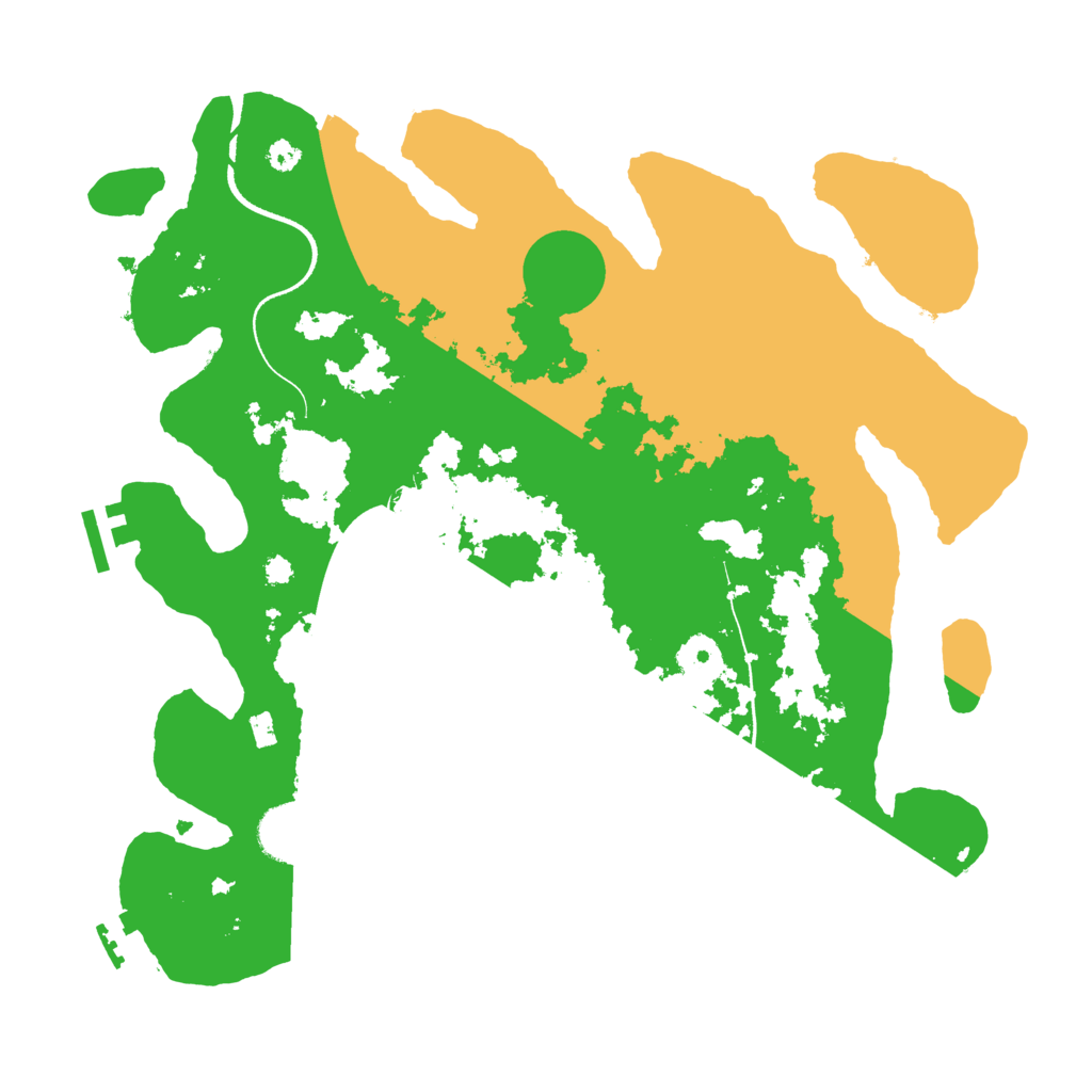 Biome Rust Map: Procedural Map, Size: 3500, Seed: 1064949596