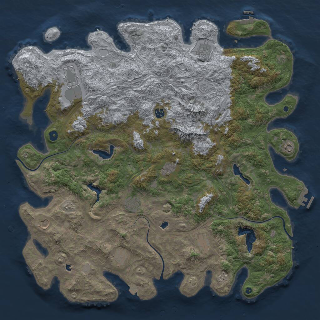 Procedural Map :: Rust Map :: Just-Wiped