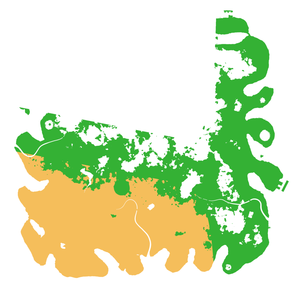 Biome Rust Map: Procedural Map, Size: 5000, Seed: 1040175564