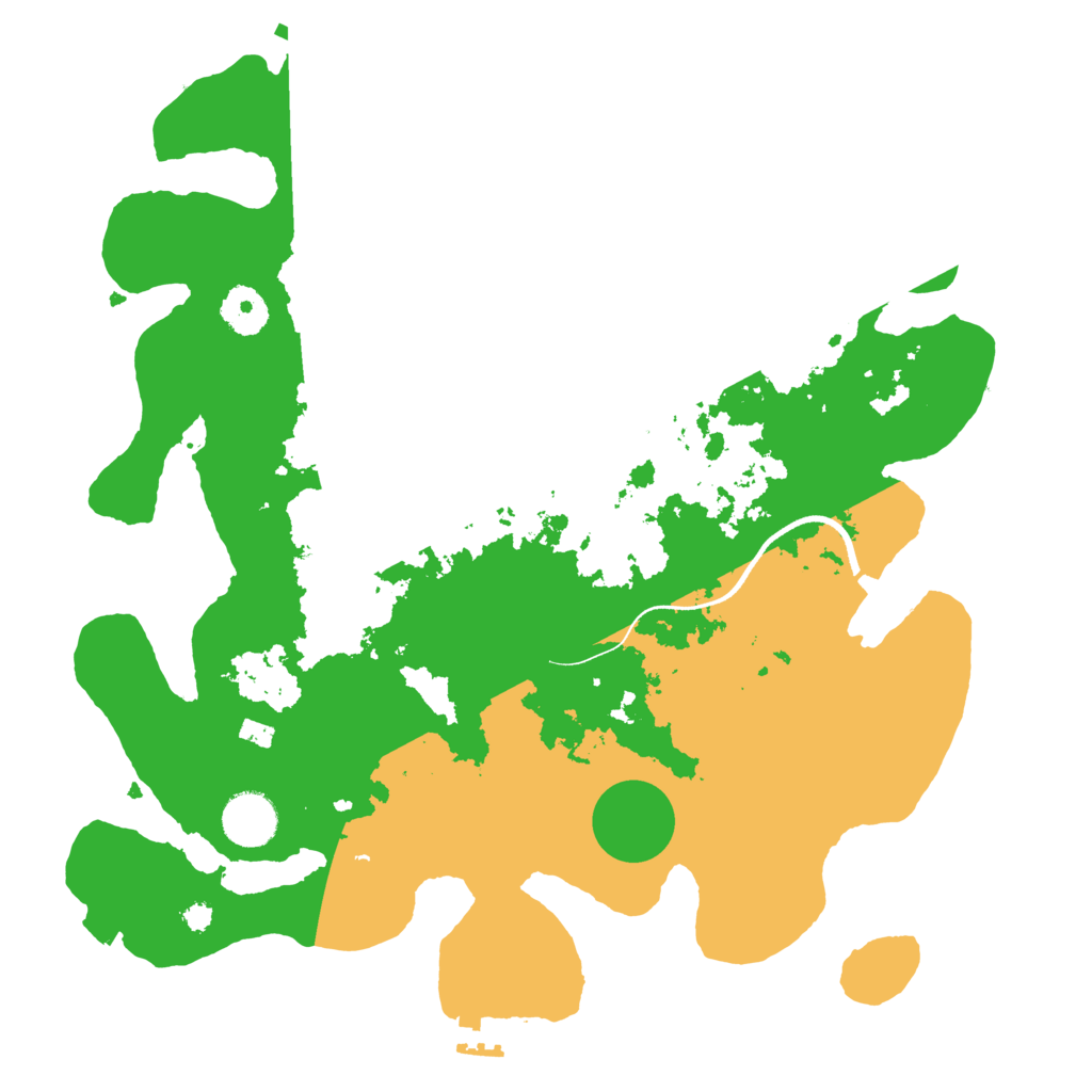 Biome Rust Map: Procedural Map, Size: 3500, Seed: 114685880