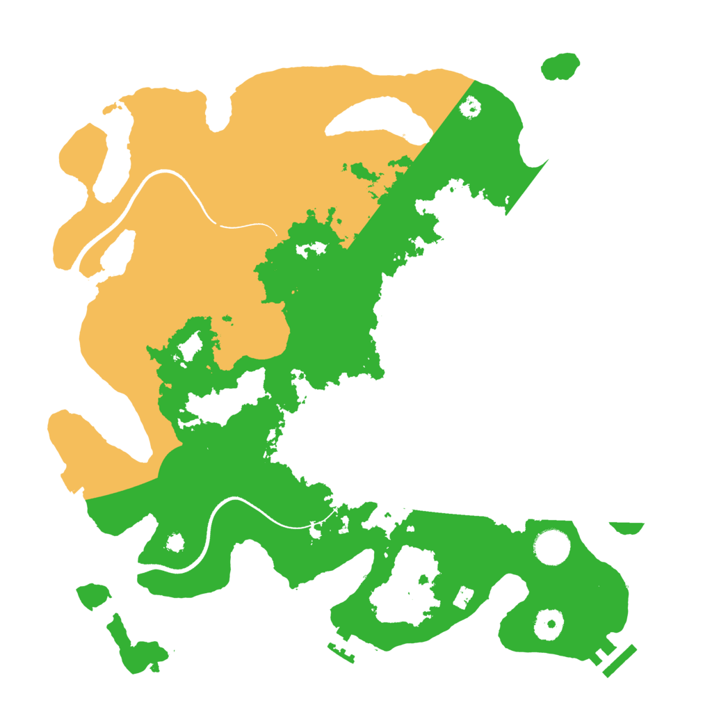 Biome Rust Map: Procedural Map, Size: 3500, Seed: 1249259745