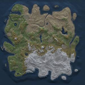 Thumbnail Rust Map: Procedural Map, Size: 4250, Seed: 1130646121, 17 Monuments