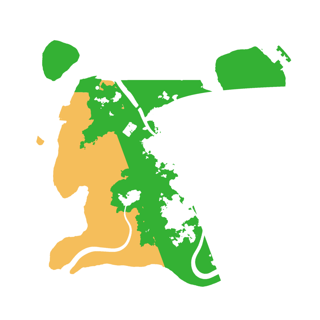 Biome Rust Map: Procedural Map, Size: 2500, Seed: 1745212996