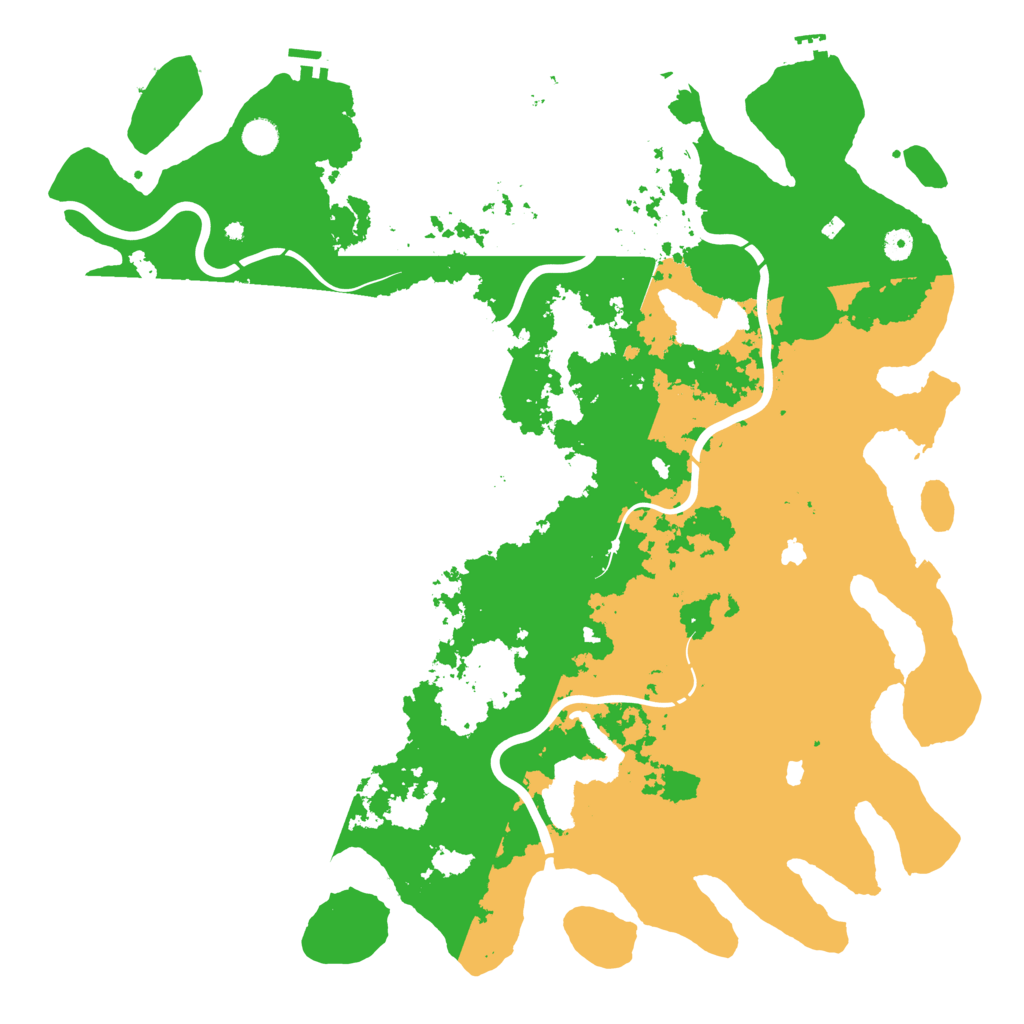 Biome Rust Map: Procedural Map, Size: 5000, Seed: 1179410641