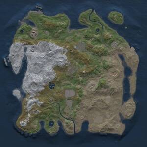 Thumbnail Rust Map: Procedural Map, Size: 3750, Seed: 1164582027, 16 Monuments