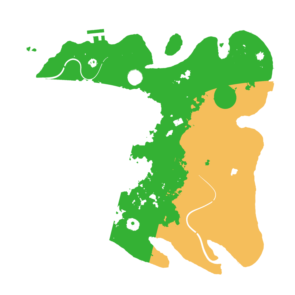 Biome Rust Map: Procedural Map, Size: 3500, Seed: 1627519033