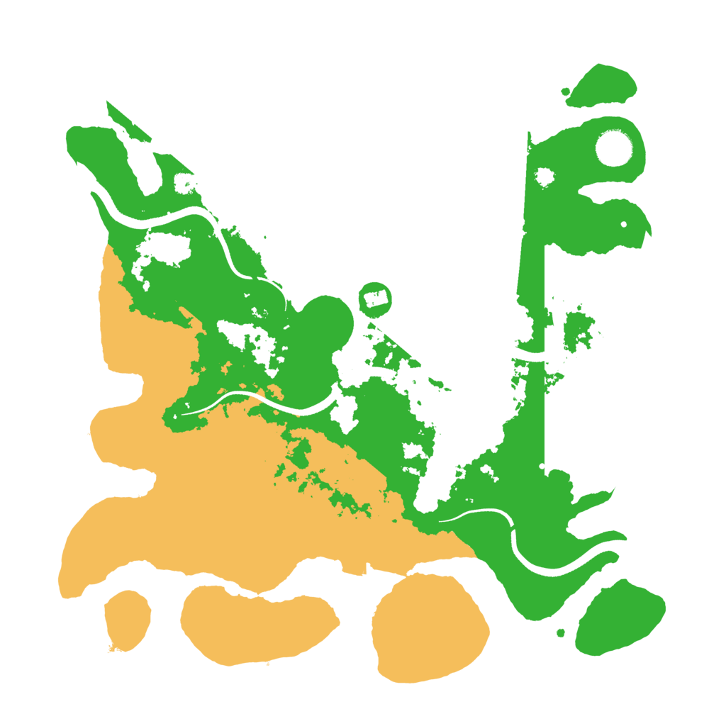 Biome Rust Map: Procedural Map, Size: 3500, Seed: 1758898427