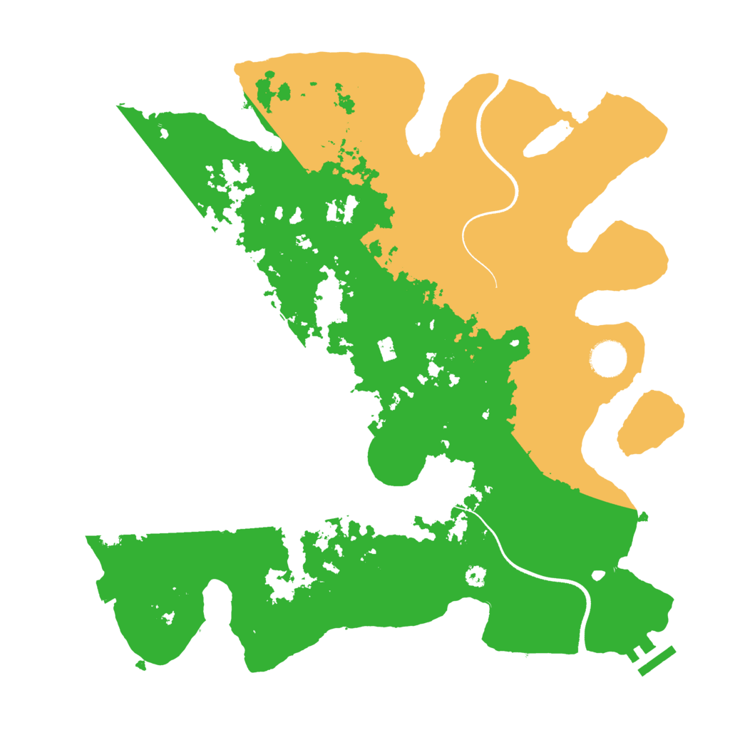 Biome Rust Map: Procedural Map, Size: 3500, Seed: 235881701