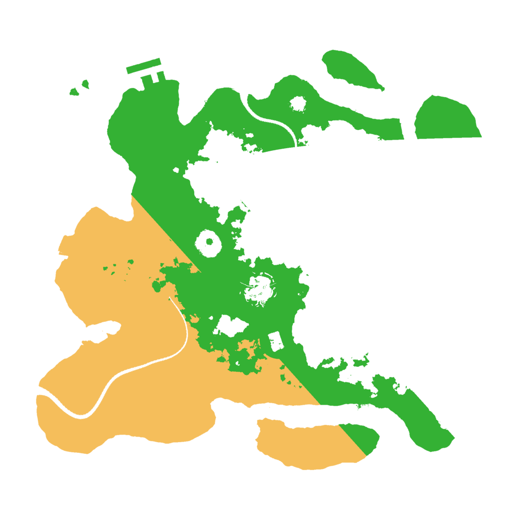 Biome Rust Map: Procedural Map, Size: 3000, Seed: 51313