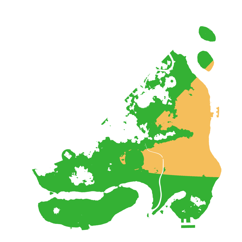 Biome Rust Map: Procedural Map, Size: 3500, Seed: 360354885