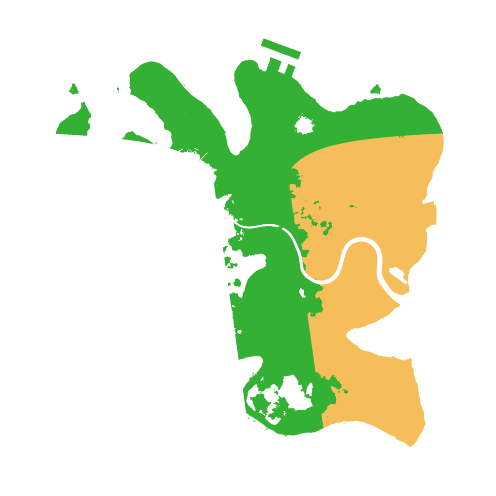 Biome Rust Map: Procedural Map, Size: 2500, Seed: 832373981