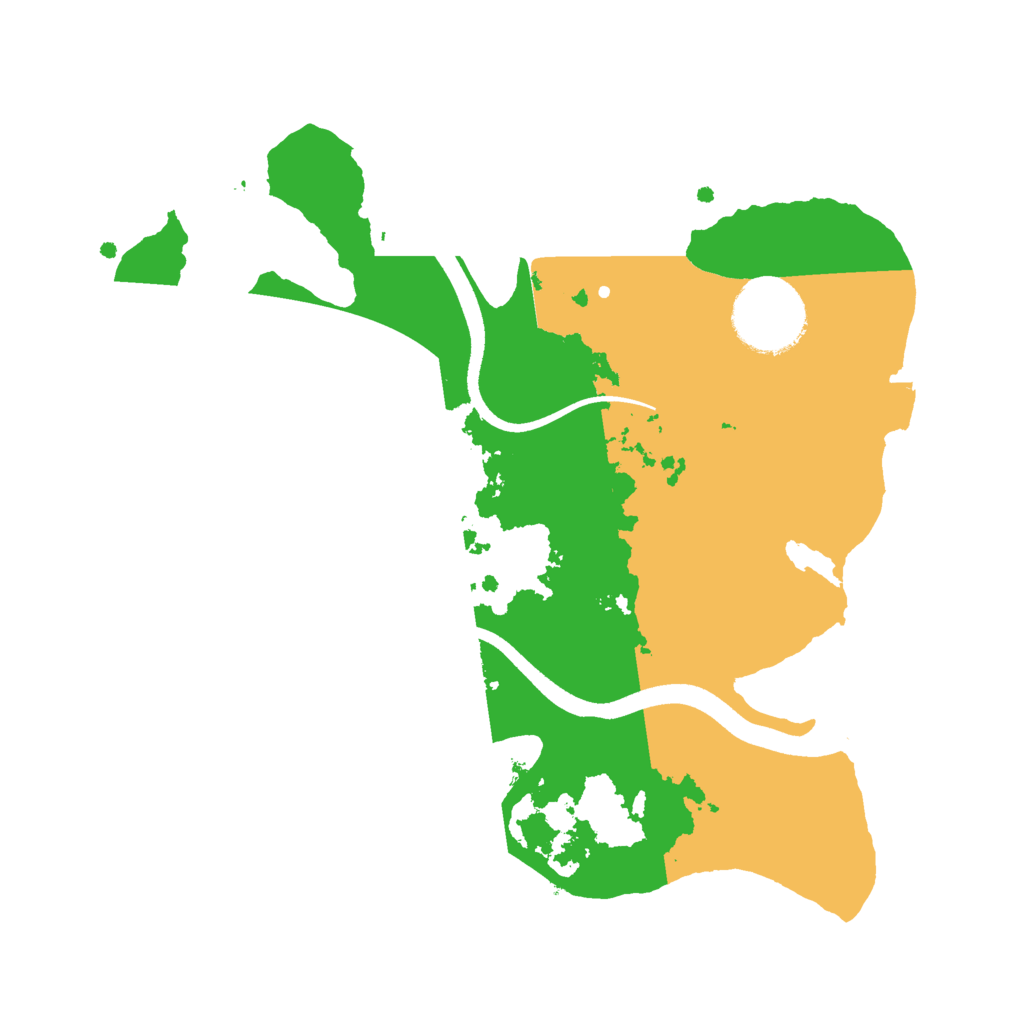 Biome Rust Map: Procedural Map, Size: 2500, Seed: 832373981
