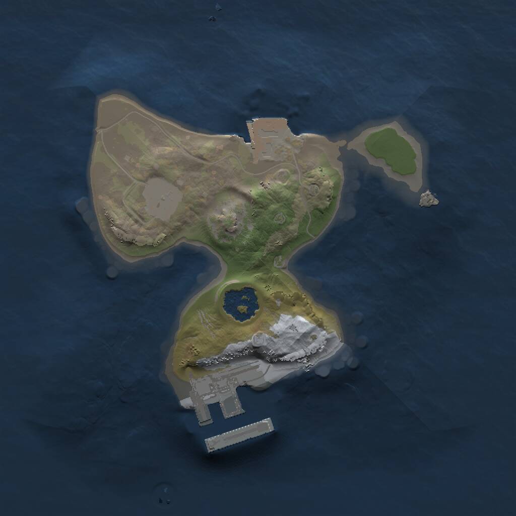 Rust Map: Procedural Map, Size: 1500, Seed: 703931917, 2 Monuments