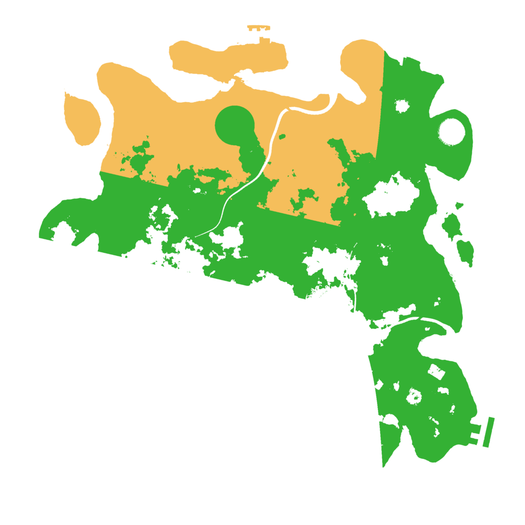 Biome Rust Map: Procedural Map, Size: 3500, Seed: 423991