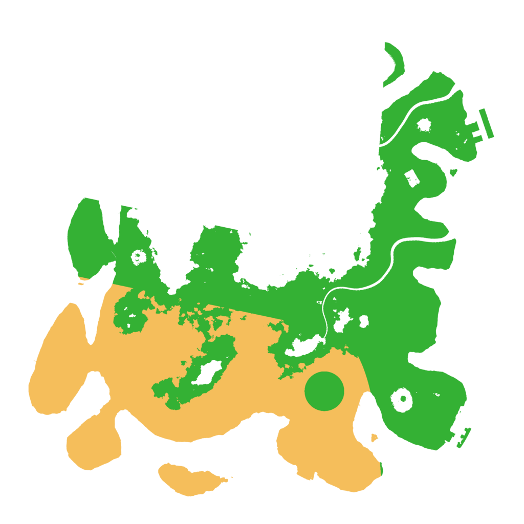 Biome Rust Map: Procedural Map, Size: 3500, Seed: 447918