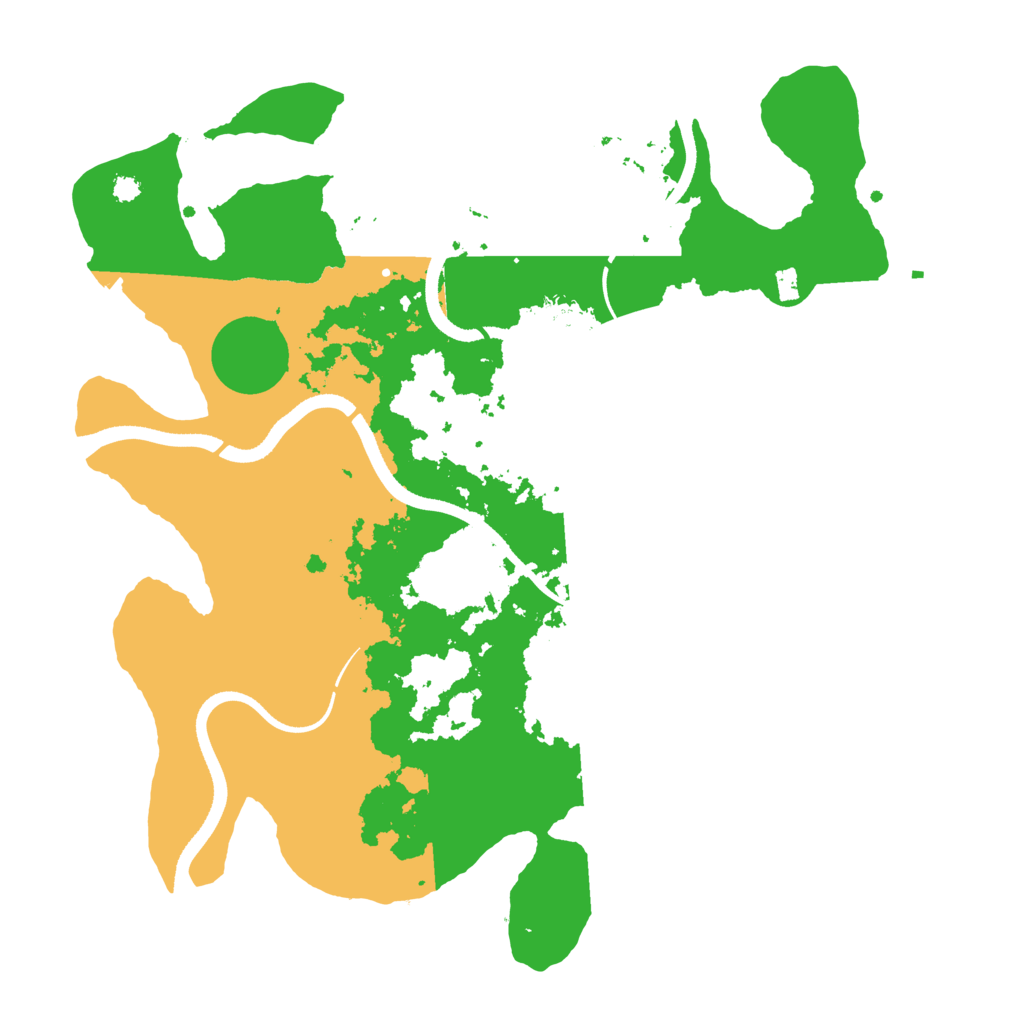 Biome Rust Map: Procedural Map, Size: 3500, Seed: 86875